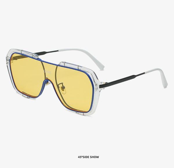 sunglasses net red one-piece large frame square sunglasses women europe and america retro yellow sunglasses uv protection men's trend g, White;black
sunglasses net red one-piece large frame square sunglasses women europe and america retro yellow sunglasses uv protection men's trend g, White;black