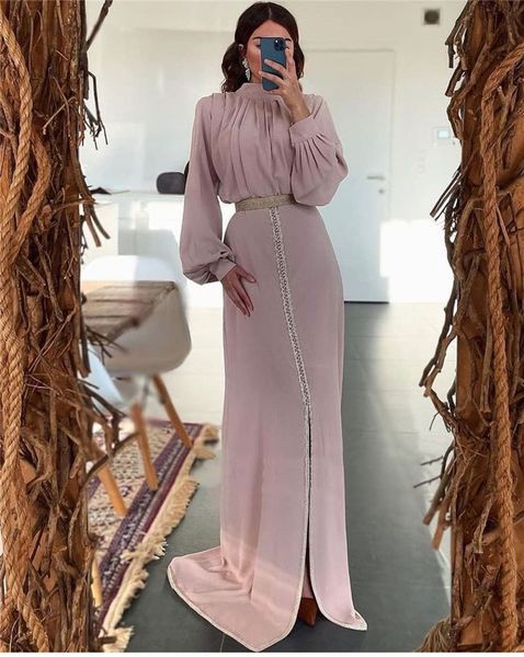 simple old lavender chiffon a line formal evening dresses puff long sleeves high neck front slit floor length prom gowns, Black;red
simple old lavender chiffon a line formal evening dresses puff long sleeves high neck front slit floor length prom gowns, Black;red
