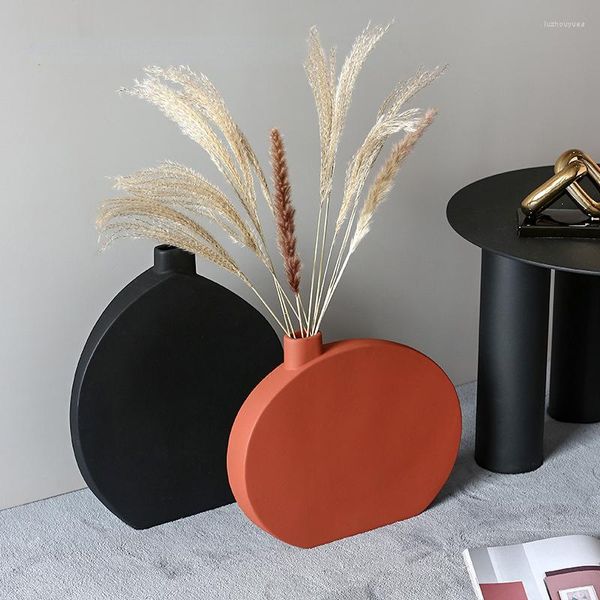 Home Vases Furnishing Modern Japanese Style Quiet Wind Flat Ceramic Vase Decoration Drawing Room Model Flower
Home Vases Furnishing Modern Japanese Style Quiet Wind Flat Ceramic Vase Decoration Drawing Room Model Flower
