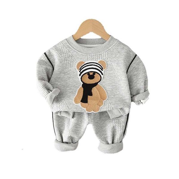 clothing sets chil1en's wear suit boys' scarves bear texture sweater solid color sports pants spring and autumn girls' new tw, White
clothing sets chil1en's wear suit boys' scarves bear texture sweater solid color sports pants spring and autumn girls' new tw, White