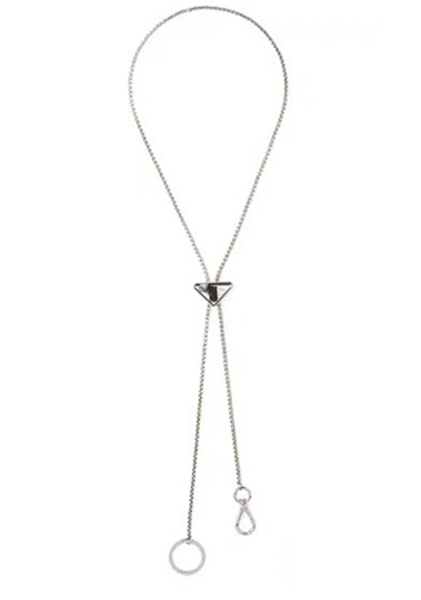 autumn inverted triangle logo keychain necklace new fashion brand t-shirt chain personalized hip hop sweater chain, Black
autumn inverted triangle logo keychain necklace new fashion brand t-shirt chain personalized hip hop sweater chain, Black