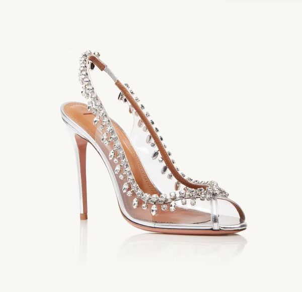 brand women sandal high heel wedding dress shoes temptation deneuve crystal satin sandal open toe luxury design with box super-quality 35-43, Black
brand women sandal high heel wedding dress shoes temptation deneuve crystal satin sandal open toe luxury design with box super-quality 35-43, Black