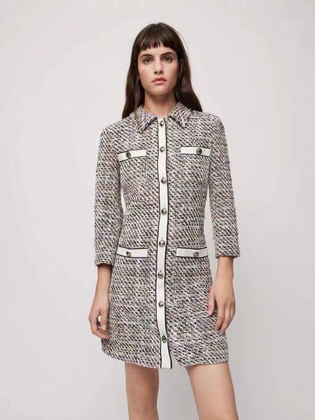 casual dresses maj autumn winter tweed for women french vintage polo collar ladies knitted aline skirt fashion robe 230214, Black;gray
casual dresses maj autumn winter tweed for women french vintage polo collar ladies knitted aline skirt fashion robe 230214, Black;gray