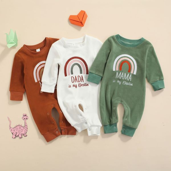 jumpsuits citgeett autumn born baby girls boys romper rainbow letter printed fur long sleeve warm spring clothes 230213, Blue
jumpsuits citgeett autumn born baby girls boys romper rainbow letter printed fur long sleeve warm spring clothes 230213, Blue