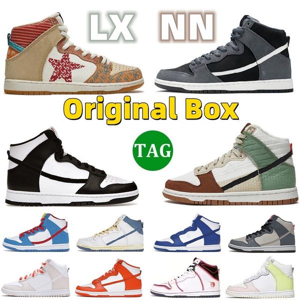 Image of Casual Shoes High Designer Trainers Sneakers Photon Dust Green Sail Grey Fog With Box Running Sneaker Panda Men Women Panda Unc Syracuse Michigan Strange Love