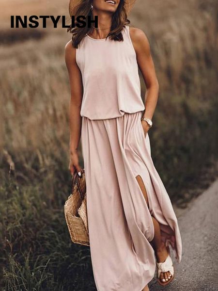 casual dresses women summer sleeveless split long solid cotton elastics waist elegant maxi vintage harajuku loose sundress 230214, Black;gray
casual dresses women summer sleeveless split long solid cotton elastics waist elegant maxi vintage harajuku loose sundress 230214, Black;gray