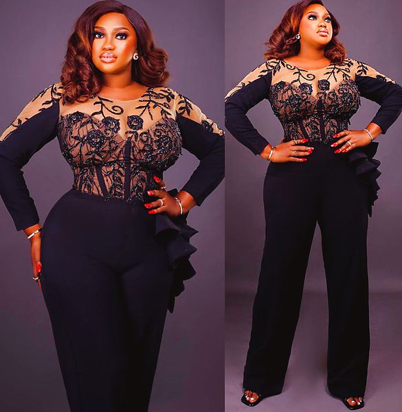 2023 arabic aso ebi black jumpsuits prom dresses lace beaded sheath evening formal party second reception birthday engagement bridesmaid gow
2023 arabic aso ebi black jumpsuits prom dresses lace beaded sheath evening formal party second reception birthday engagement bridesmaid gow