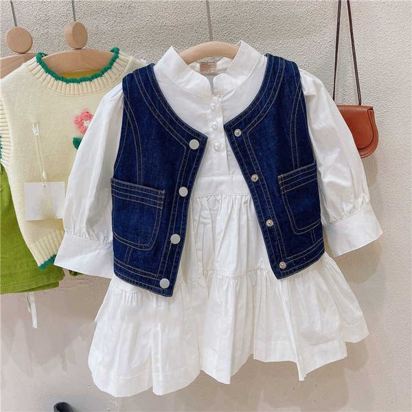 clothing sets lzh spring autumn new toddler clothes suit fashion solid color dress denim vest pcs outfits for girls set year, White
clothing sets lzh spring autumn new toddler clothes suit fashion solid color dress denim vest pcs outfits for girls set year, White