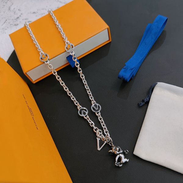 luxury design necklace 316l stainless steel necklaces chain letter mouse pendant fashion womens wedding jewelry accessories no box, Silver
luxury design necklace 316l stainless steel necklaces chain letter mouse pendant fashion womens wedding jewelry accessories no box, Silver