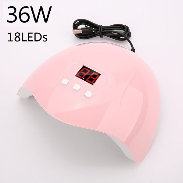 nail dryers 36w 18 led lights dryer uv lamp curing polish gel ice pofession varnish auto sensor art manicure tool 230214
nail dryers 36w 18 led lights dryer uv lamp curing polish gel ice pofession varnish auto sensor art manicure tool 230214