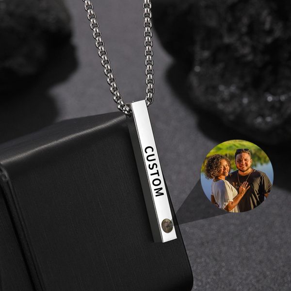 pendant necklaces custom po projection jewelry stainless steel customized necklace long rectangle adjustable name gifts 230214, Silver
pendant necklaces custom po projection jewelry stainless steel customized necklace long rectangle adjustable name gifts 230214, Silver