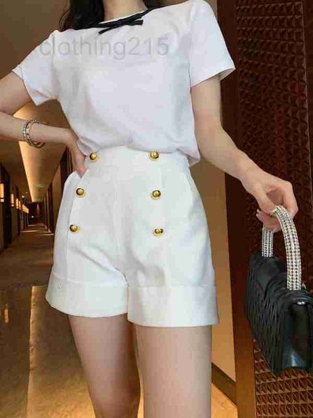 women's shorts designer 2021 spring/summer new high waist slim metal button fashion versatile casual t08f, White;black
women's shorts designer 2021 spring/summer new high waist slim metal button fashion versatile casual t08f, White;black