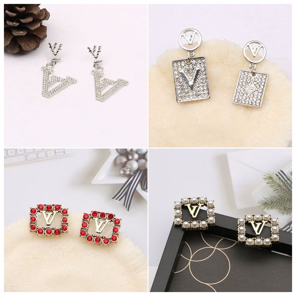 4colors 18k gold plated designer earrings ear stud designers brand geometry letters women pearl earring wedding party jewerlry classic style, Golden;silver
4colors 18k gold plated designer earrings ear stud designers brand geometry letters women pearl earring wedding party jewerlry classic style, Golden;silver
