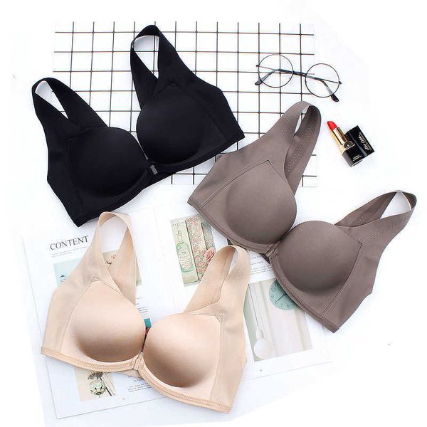 bra set lingerie strict selection of spring and summer new front buttoned gathered back vest type seamless steel ring underwear medium thick, Red;black
bra set lingerie strict selection of spring and summer new front buttoned gathered back vest type seamless steel ring underwear medium thick, Red;black