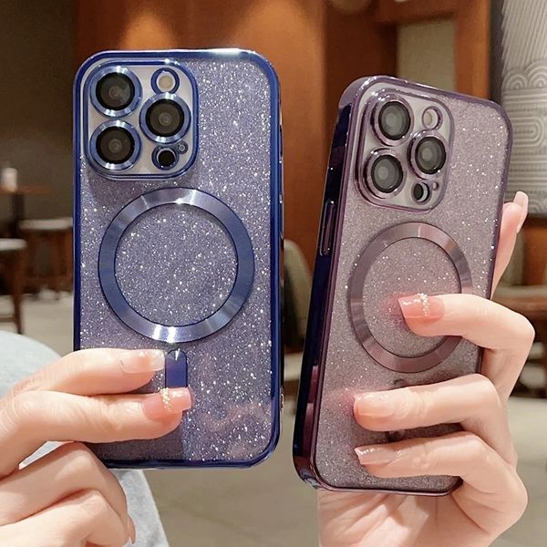 luxury cases electroplate magsafe wireless charge phone case for iphone 14 13 12 11 pro max plus 7 8 x xs xr soft bumper glitter cover
luxury cases electroplate magsafe wireless charge phone case for iphone 14 13 12 11 pro max plus 7 8 x xs xr soft bumper glitter cover