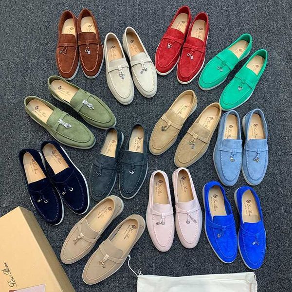 designer loropiana walk shoes pure original new suede frosted loafers flat casual large size couple shoes doudou shoes, Black;white
designer loropiana walk shoes pure original new suede frosted loafers flat casual large size couple shoes doudou shoes, Black;white