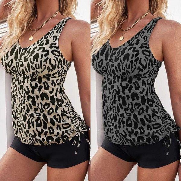 fashion leopard print split swimsuit womens bikini strap boxer conservative, White;black
fashion leopard print split swimsuit womens bikini strap boxer conservative, White;black