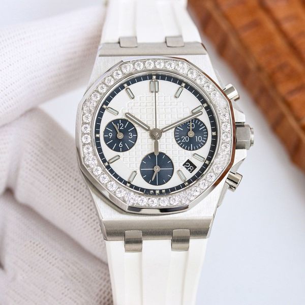 automatic mechanical sports watch 37mm case luxury watch with diamond business watch, Slivery;golden
automatic mechanical sports watch 37mm case luxury watch with diamond business watch, Slivery;golden