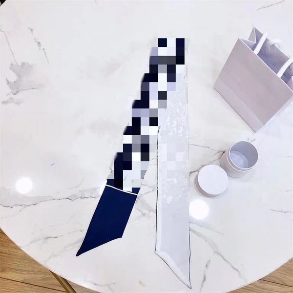 women's scarf boutique designer handbag silk scarf classic letter pattern fashion versatile headband for men and women, Blue;gray
women's scarf boutique designer handbag silk scarf classic letter pattern fashion versatile headband for men and women, Blue;gray