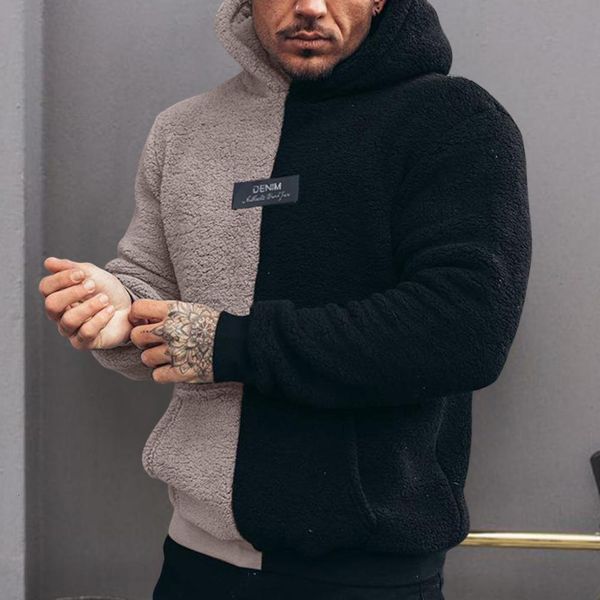 men's hoodies sweatshirts men winter hoodie hooded color matching long sleeves hoodie thick patchwork pullover plush hoodie thick big p, Black
men's hoodies sweatshirts men winter hoodie hooded color matching long sleeves hoodie thick patchwork pullover plush hoodie thick big p, Black