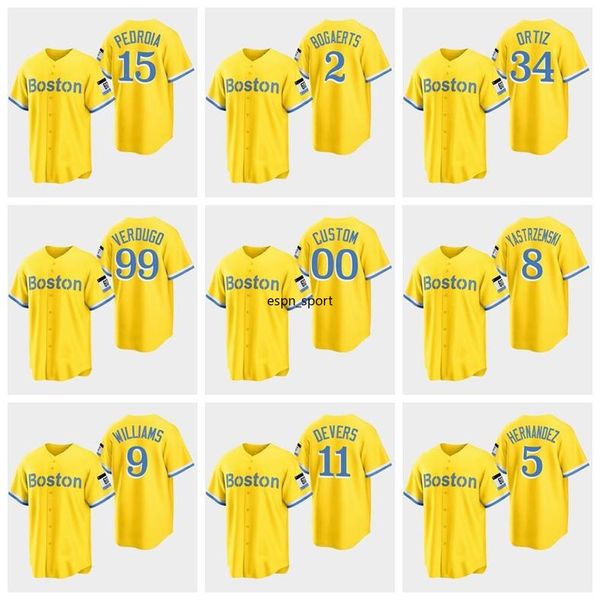 #5 enrique hernandez baseball jersey boston red #11 rafael devers #34 david ortiz 99 alex verdugo 2 xander bogaerts gold city connect sox je, Blue;black
#5 enrique hernandez baseball jersey boston red #11 rafael devers #34 david ortiz 99 alex verdugo 2 xander bogaerts gold city connect sox je, Blue;black