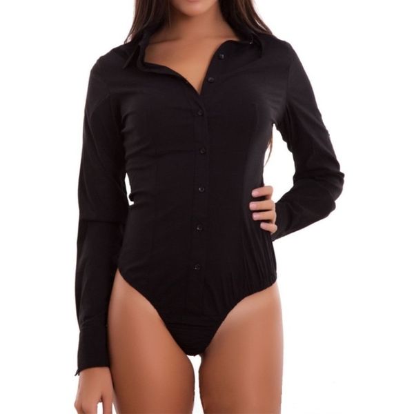 womens jumpsuits rompers 4 colors fashion women bodysuit long sleeves vneck bodycon button s2xl size shirt blouse summer office clothes 230, Black;white
womens jumpsuits rompers 4 colors fashion women bodysuit long sleeves vneck bodycon button s2xl size shirt blouse summer office clothes 230, Black;white