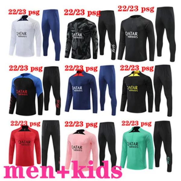 22 23 psgs tracksuit 2022 2023 mbappe kids and men training suit long sleeve football soccer jersey kit uniform chandal boys, Black
22 23 psgs tracksuit 2022 2023 mbappe kids and men training suit long sleeve football soccer jersey kit uniform chandal boys, Black