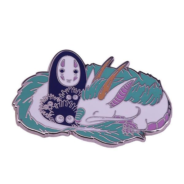 childhood faceless men white dragon themed pins cute anime movies games hard enamel pins collect metal cartoon brooch, Blue
childhood faceless men white dragon themed pins cute anime movies games hard enamel pins collect metal cartoon brooch, Blue