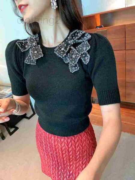 women's knits & tees designer 22 early spring delicate soft short slim bubble sleeve round neck 1hzl, White
women's knits & tees designer 22 early spring delicate soft short slim bubble sleeve round neck 1hzl, White