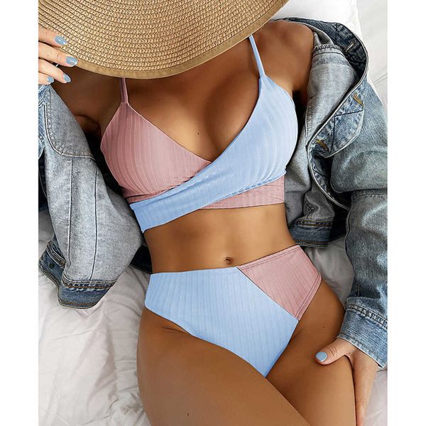 women's swimwear high waist bikini patchwork swimwear ribbed women's swimsuit 2022 splicing scrunch butt biquini bathing suits j23, White;black
women's swimwear high waist bikini patchwork swimwear ribbed women's swimsuit 2022 splicing scrunch butt biquini bathing suits j23, White;black