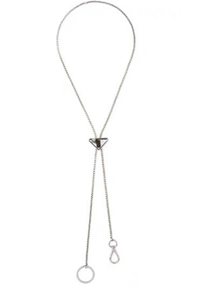 winter inverted triangle logo keychain necklace new fashion brand t-shirt chain personalized hip hop sweater chain, Black
winter inverted triangle logo keychain necklace new fashion brand t-shirt chain personalized hip hop sweater chain, Black