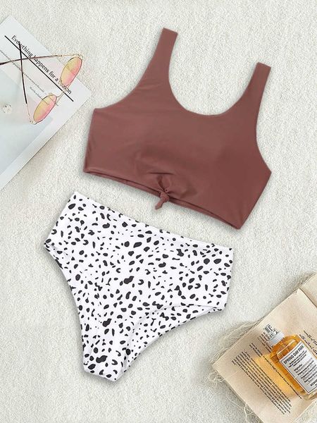 women's swimwear bikini swimsuit women 2023 new solid and leopard bikinis set swimwear high waist summer beach wear bathing suit for fe, White;black
women's swimwear bikini swimsuit women 2023 new solid and leopard bikinis set swimwear high waist summer beach wear bathing suit for fe, White;black