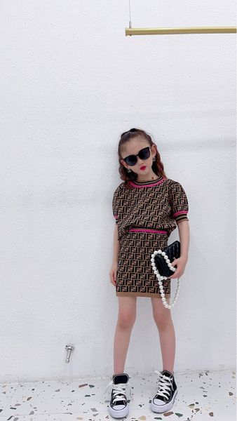 girl clothing sets pullover letter full print round neck long short sleeve knitted sweater hip wrap skirt girls' dress, White
girl clothing sets pullover letter full print round neck long short sleeve knitted sweater hip wrap skirt girls' dress, White