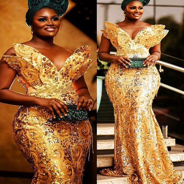 2023 arabic aso ebi gold mermaid prom dresses beading sequined lace evening formal party second reception birthday engagement gowns dress zj, Black
2023 arabic aso ebi gold mermaid prom dresses beading sequined lace evening formal party second reception birthday engagement gowns dress zj, Black