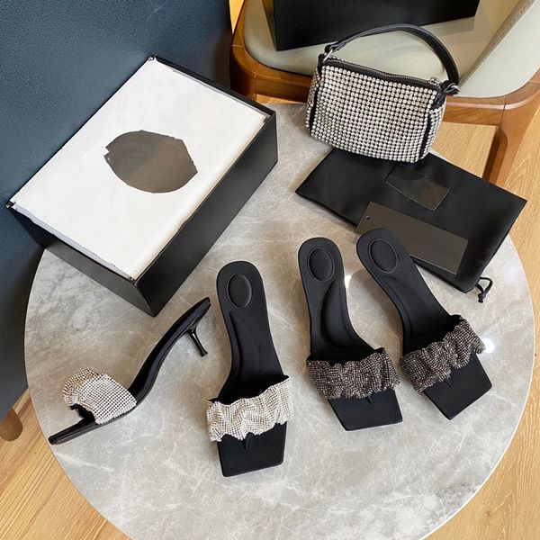 italy designer black fashion high-heeled sandals copper mesh drill instep concave-convex new pad crystal fold heel 5cm
italy designer black fashion high-heeled sandals copper mesh drill instep concave-convex new pad crystal fold heel 5cm