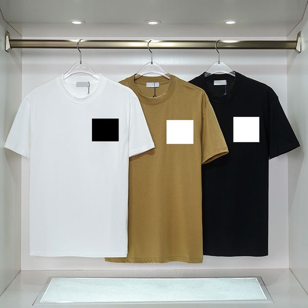 men's designer t shirt summer short-sleeved round neck casual sports shirt chest embroidered cotton t-shirt couple clothing, White;black
men's designer t shirt summer short-sleeved round neck casual sports shirt chest embroidered cotton t-shirt couple clothing, White;black