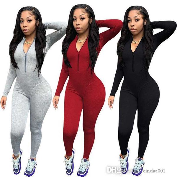 2023 spring clothes womens leggings new long sleeve solid color finger zipper jumpsuit, Black
2023 spring clothes womens leggings new long sleeve solid color finger zipper jumpsuit, Black