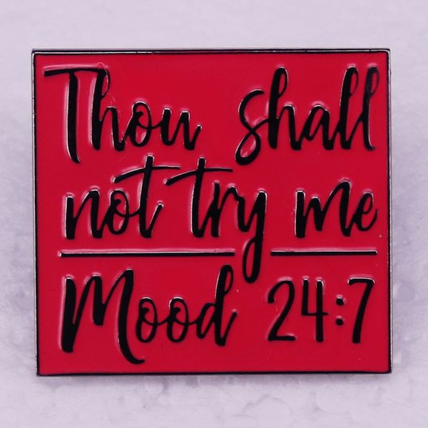 thou shall not try me mood brooch red metal accessories english badge cute anime movies games hard enamel pins collect metal cartoon brooch, Blue
thou shall not try me mood brooch red metal accessories english badge cute anime movies games hard enamel pins collect metal cartoon brooch, Blue