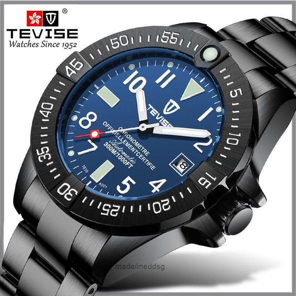 other watches swiss tevise high end sports watch fashion automatic steel band men's watch, Slivery;black
other watches swiss tevise high end sports watch fashion automatic steel band men's watch, Slivery;black