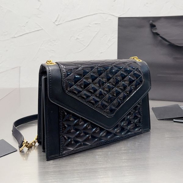 designer bags diamond lattice patent leather women handbags crossbody chain flip cover messenger purse
designer bags diamond lattice patent leather women handbags crossbody chain flip cover messenger purse