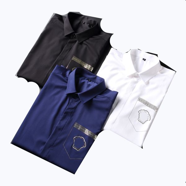 ve designers mens dress shirts business fashion casual shirt brands men shirts spring slim fit chemises de marque pour hommes, White;black
ve designers mens dress shirts business fashion casual shirt brands men shirts spring slim fit chemises de marque pour hommes, White;black