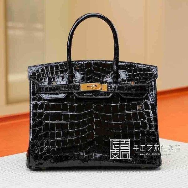 women's handbag herme birkin genuine leather bags designer pure handmade bag nile crocodile skin black bk30cm gold buckle have logo
women's handbag herme birkin genuine leather bags designer pure handmade bag nile crocodile skin black bk30cm gold buckle have logo