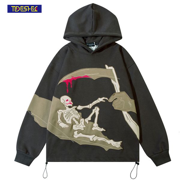 men's hoodies sweatshirts men hip hop sweatshirt autumn winter pullovers streetwear embroidered patchwork skull scythe hoodies harajuku, Black
men's hoodies sweatshirts men hip hop sweatshirt autumn winter pullovers streetwear embroidered patchwork skull scythe hoodies harajuku, Black
