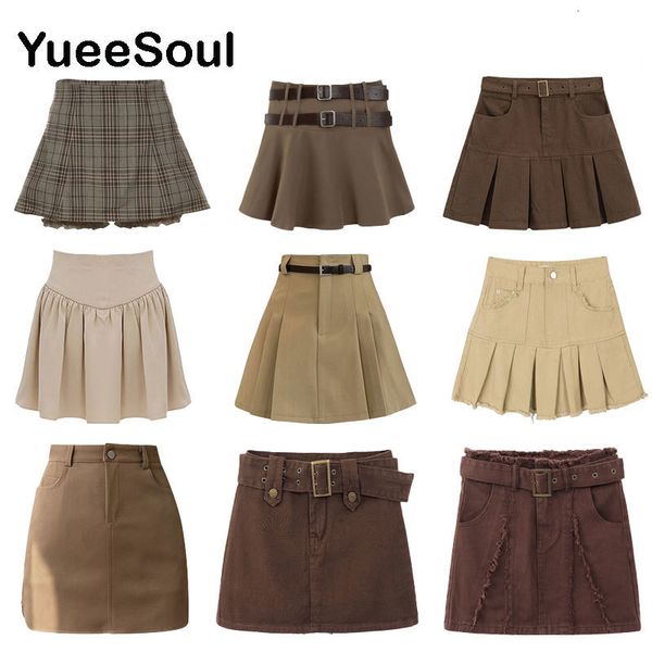 skirts brown mini skirts y2k vintage high waist women pleated skirt chic sweet cute preppy style casual 90s e girl dance skirt 230214, Black
skirts brown mini skirts y2k vintage high waist women pleated skirt chic sweet cute preppy style casual 90s e girl dance skirt 230214, Black
