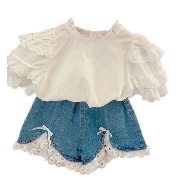 lzh summer children's fashion lace short sleeve shorts pcs outfit girls sets kids clothing set for baby year suit, White
lzh summer children's fashion lace short sleeve shorts pcs outfit girls sets kids clothing set for baby year suit, White