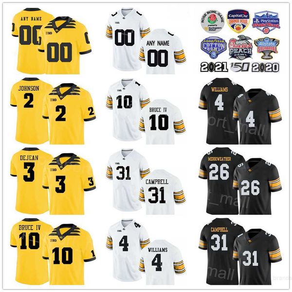 ncaa college football iowa hawkeyes jersey university 2 kaleb johnson 4 leshon williams 10 arland bruce iv 31 jack campbell 3 cooper dejean, Black
ncaa college football iowa hawkeyes jersey university 2 kaleb johnson 4 leshon williams 10 arland bruce iv 31 jack campbell 3 cooper dejean, Black