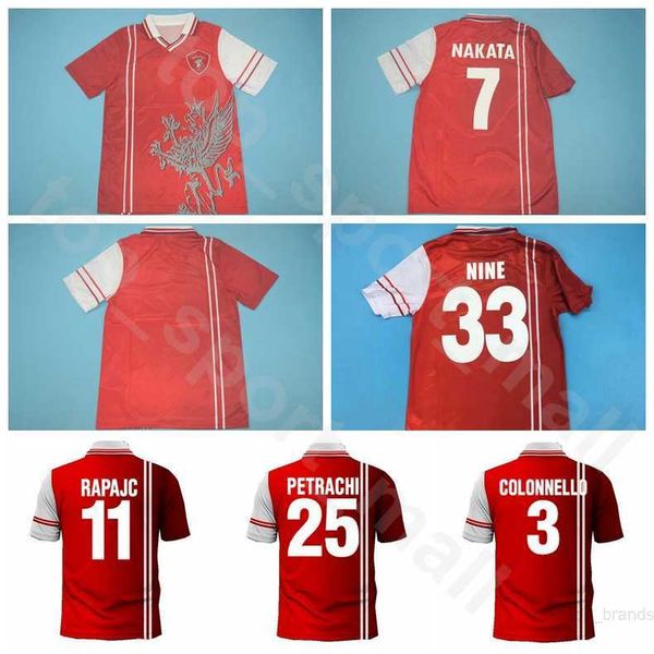 1997 1998 soccer perugia retro jersey home red 7 nakata 33 nine 3 colonnello 11 rapajc 25 petrachi pereira fussball football shirt kits, Black;yellow
1997 1998 soccer perugia retro jersey home red 7 nakata 33 nine 3 colonnello 11 rapajc 25 petrachi pereira fussball football shirt kits, Black;yellow