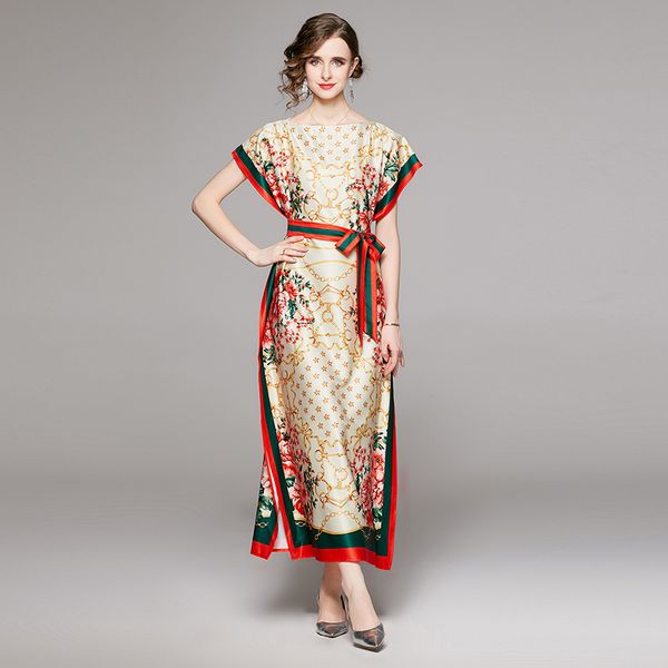 2023 casual vacation summer print maxi dress women designer sleeveless slash neck beach boho dresses elegant robe sweet chic ladies lace up, Black;gray
2023 casual vacation summer print maxi dress women designer sleeveless slash neck beach boho dresses elegant robe sweet chic ladies lace up, Black;gray