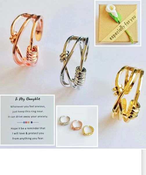 new in real gold beaded decompression ring open cuff adjustable rotating anti-stress anxiety round beads finger jewelry gifts for girls daug, Silver
new in real gold beaded decompression ring open cuff adjustable rotating anti-stress anxiety round beads finger jewelry gifts for girls daug, Silver