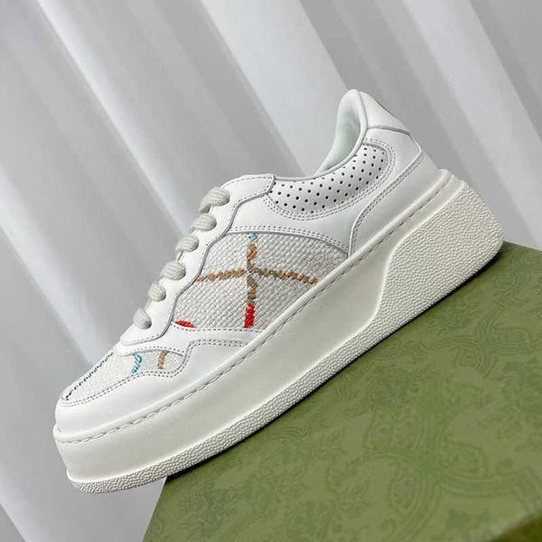women men lace up sneaker 2023 luxury designer retro embossed fashion leather platform sneaker multicolored genuine embroidery classic casua, Black
women men lace up sneaker 2023 luxury designer retro embossed fashion leather platform sneaker multicolored genuine embroidery classic casua, Black